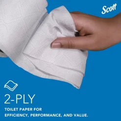 Scott Essential Professional Standard Roll Bathroom Tissue (04460), 2-ply, White