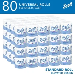 Scott Essential Professional Standard Roll Bathroom Tissue (04460), 2-ply, White