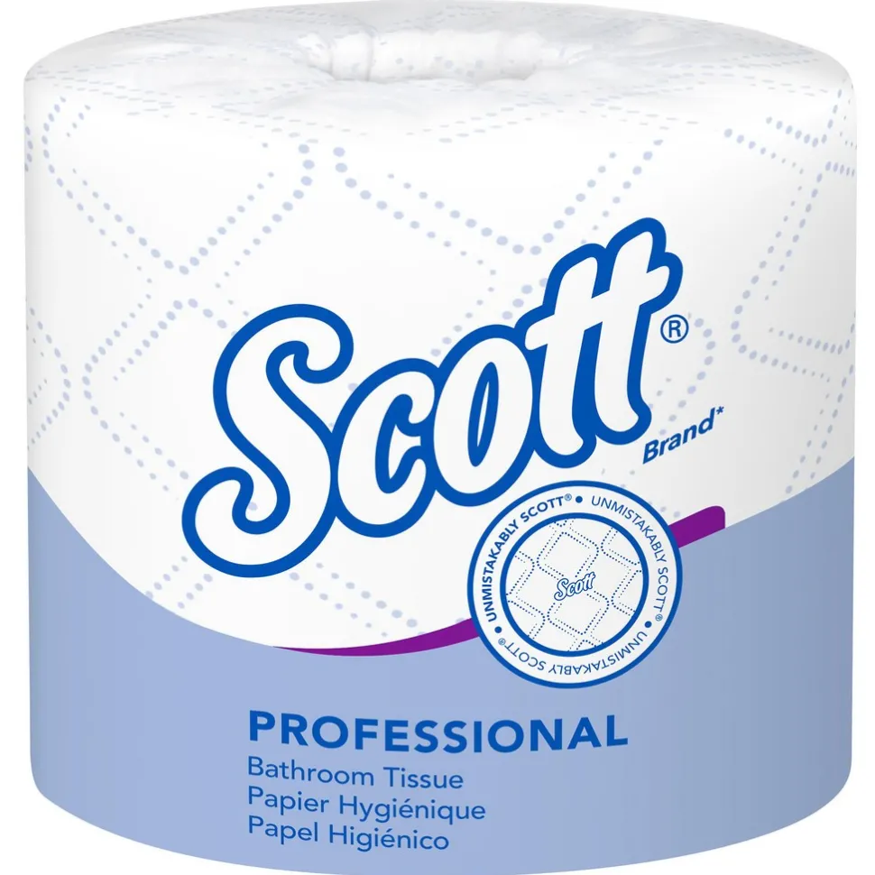 Scott Essential Professional Standard Roll Bathroom Tissue (04460), 2-ply, White