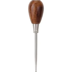Scratch Awl: Precision Ground Point, High Carbon Steel, 3-1/2" Blade, 6-1/2" OAL