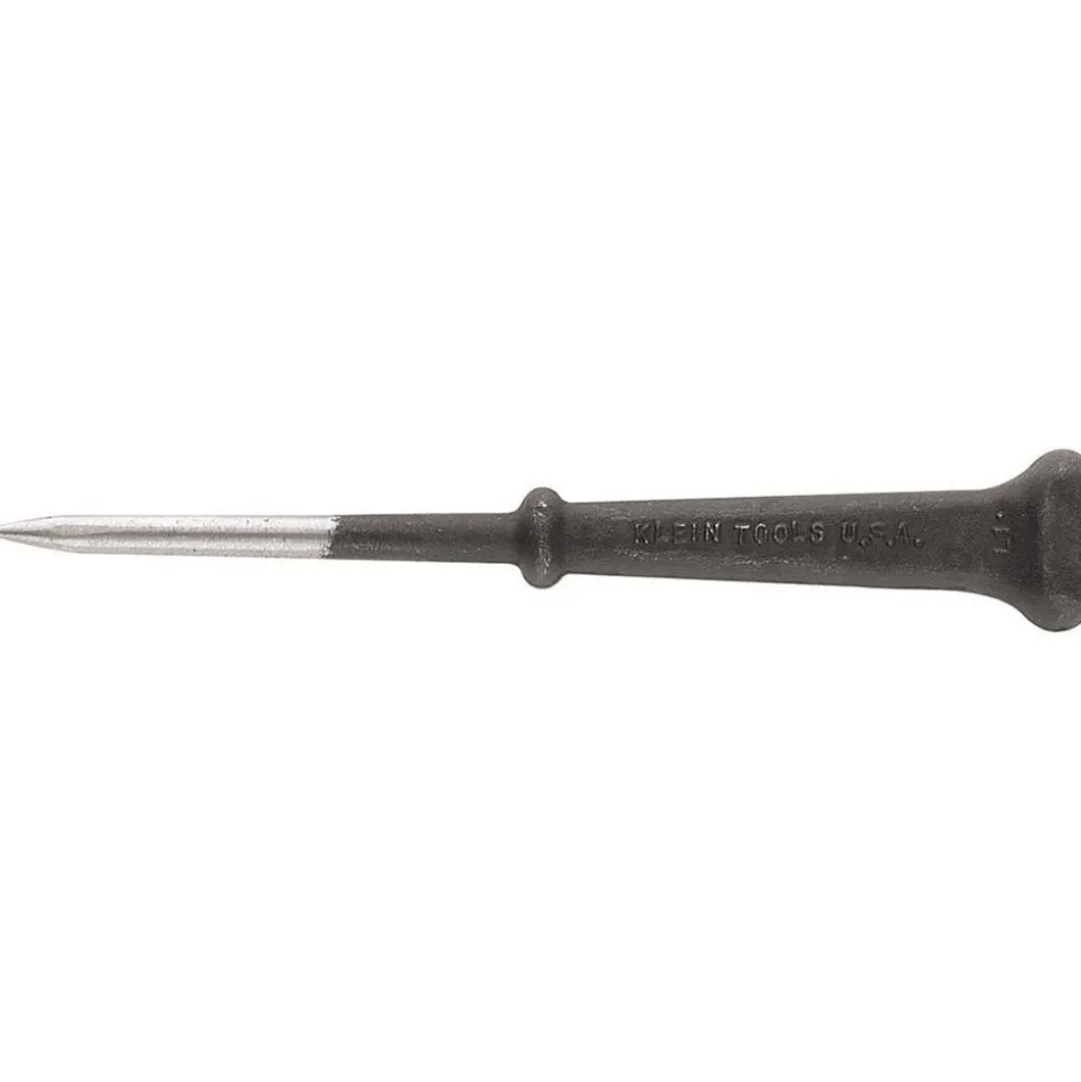 Scratch Awl: 3.5" Shank Length, Steel Shank, Steel Handle