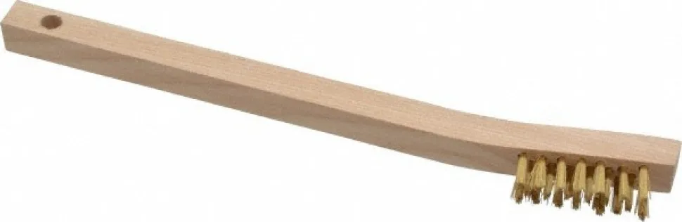Scratch Brush: 3 Row, 7 Column, Brass