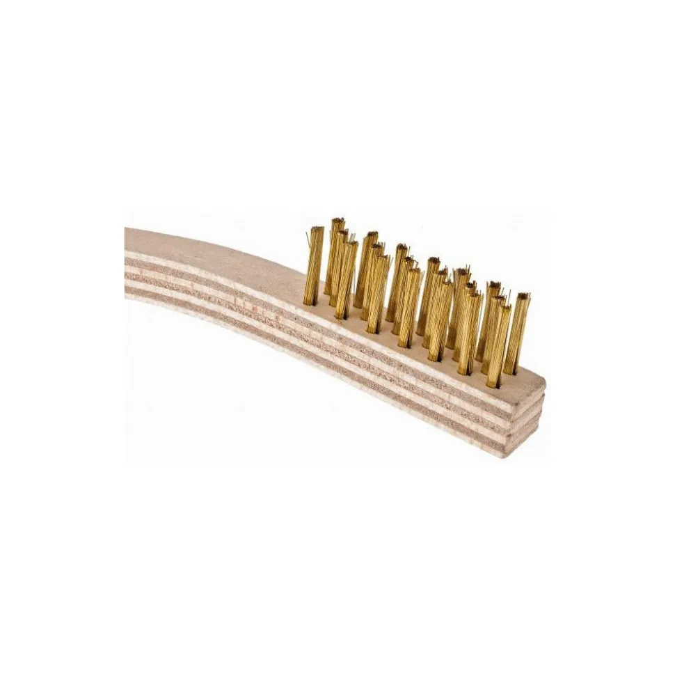 Scratch Brush: 3 Row, 7 Column, Brass