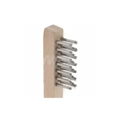 Scratch Brush: 3 Row, 7 Column, Stainless Steel