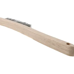 Scratch Brush: 4 Row, 19 Column, Stainless Steel