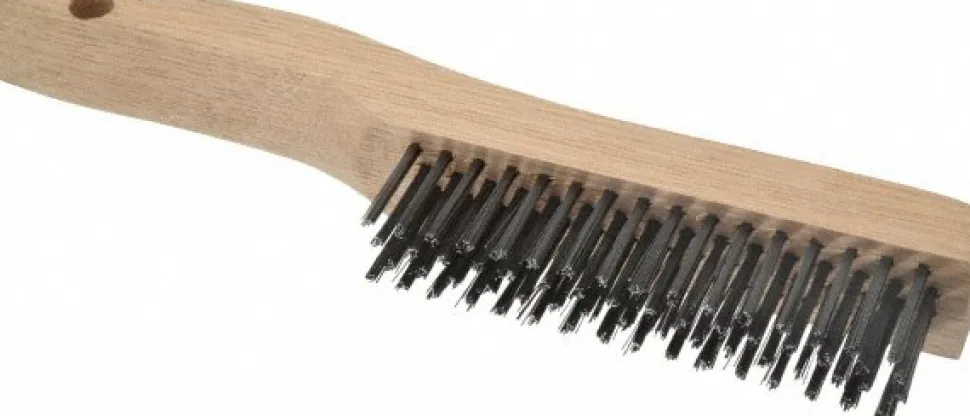 Scratch Brush: 4 Row, 16 Column, Steel