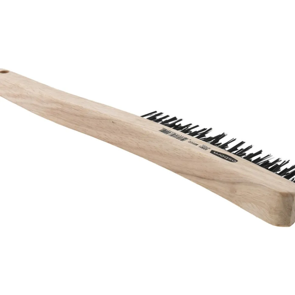 Scratch Brush: 3 Row, 19 Column, Steel