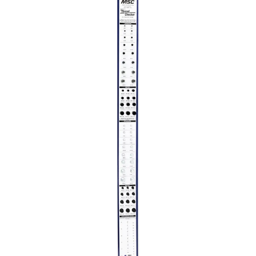 Screw Checkers: Thread Type: Metric; Minimum Threads per Inch: 32 in, 32 mm; Minimum Screw Size (Inch): 6