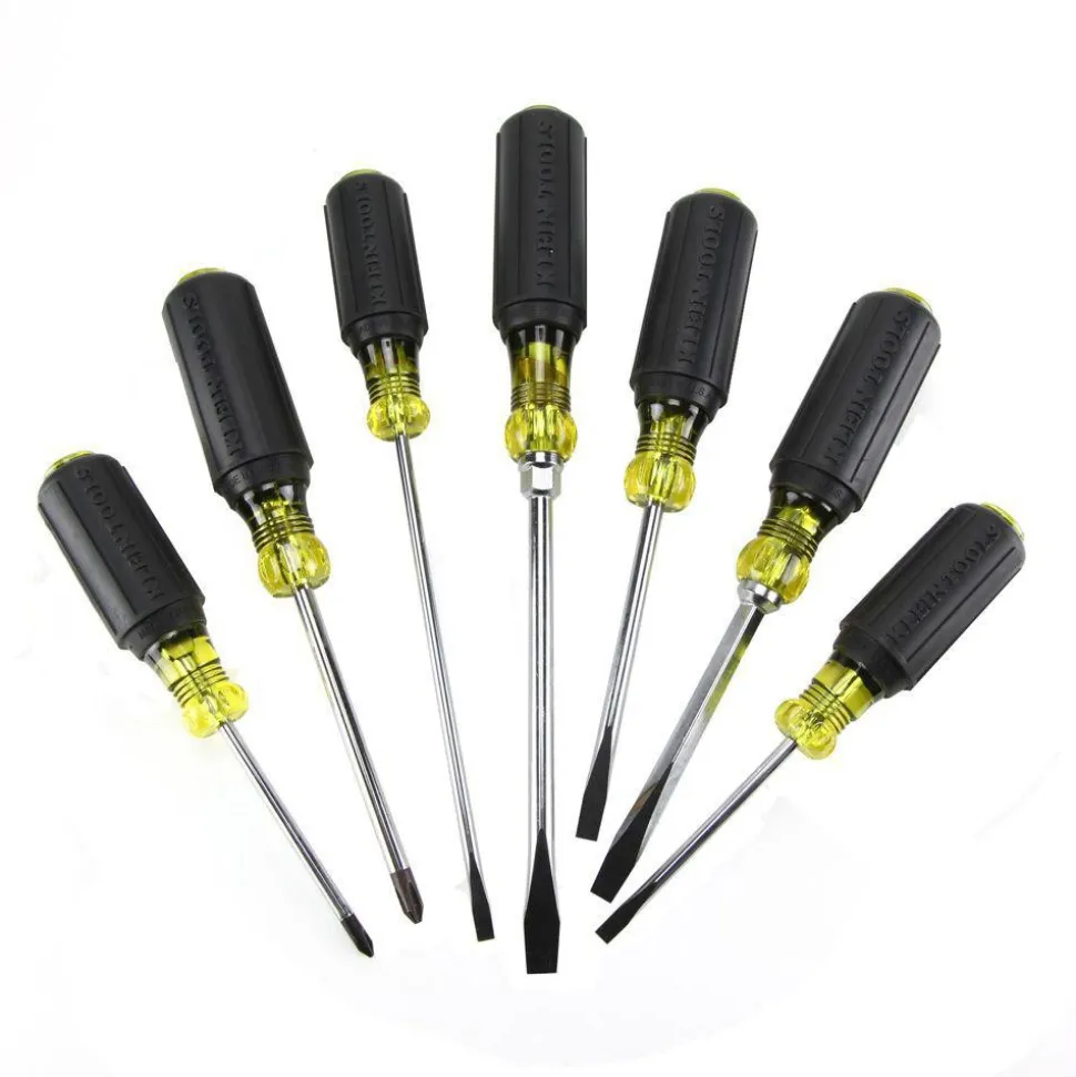 Screwdriver Set: 7 Pc, Cabinet, Keystone & Phillips