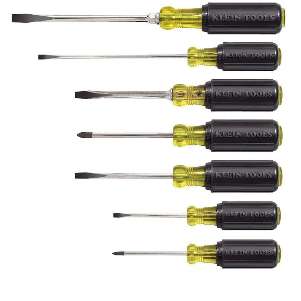 Screwdriver Set: 7 Pc, Cabinet, Keystone & Phillips