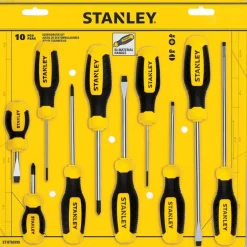 Screwdriver Set: 10 Pc, Phillips & Slotted