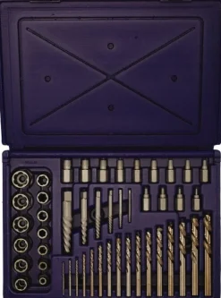 Screw Extractor & Drill: 48 Pc