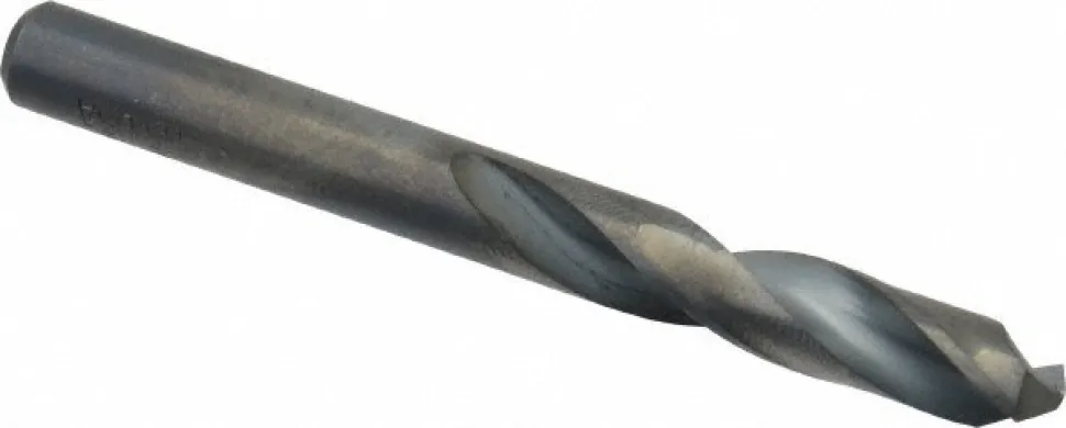 Screw Machine Drill Bit: 17/64" (0.2656) Dia, 135 deg, HSS