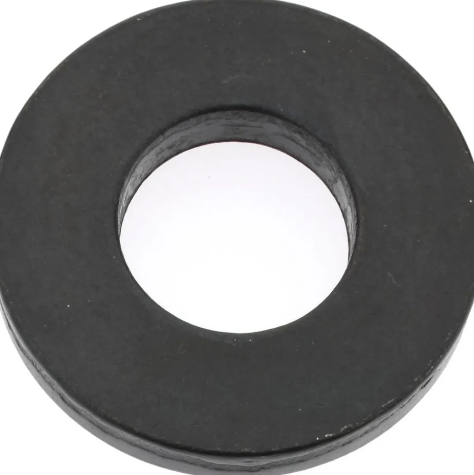 1/2" Screw Standard Flat Washer: Grade 1010 Case-Hardened Steel, Black Oxide