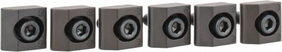 1/4-20 Screw Thread, 3/4" Wide x 0.15" High, Serrated Steel Standard Style Screw Mount Toe Clamp