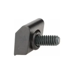 1/4-20 Screw Thread, 3/4" Wide x 0.15" High, Serrated Steel Standard Style Screw Mount Toe Clamp