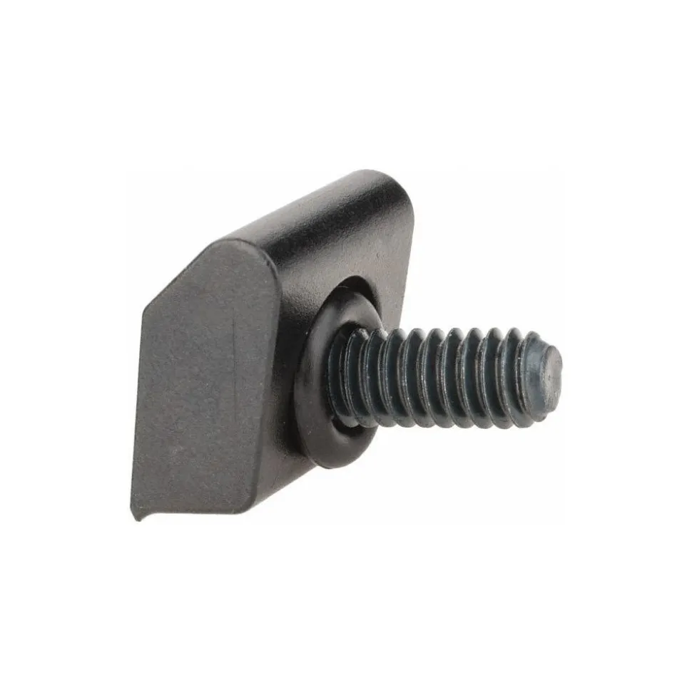 1/4-20 Screw Thread, 3/4" Wide x 0.15" High, Serrated Steel Standard Style Screw Mount Toe Clamp