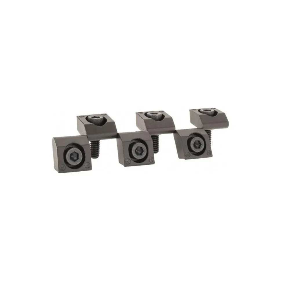 1/4-20 Screw Thread, 3/4" Wide x 0.15" High, Serrated Steel Standard Style Screw Mount Toe Clamp