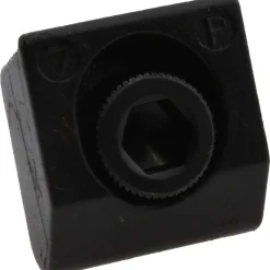 8-32 Screw Thread, 1/2" Wide x 0.1" High, Serrated Steel Standard Style Screw Mount Toe Clamp