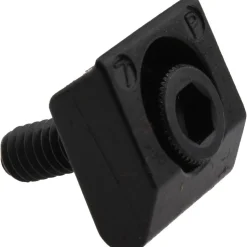 8-32 Screw Thread, 1/2" Wide x 0.1" High, Serrated Steel Standard Style Screw Mount Toe Clamp