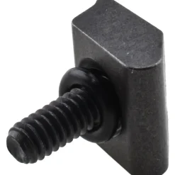 1/4-20 Screw Thread, 3/4" Wide x 0.15" High, Smooth Steel Standard Style Screw Mount Toe Clamp