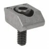 8-32 Screw Thread, 1/2" Wide x 0.1" High, Smooth Steel Standard Style Screw Mount Toe Clamp