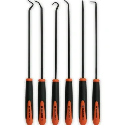 Scribe & Probe Sets; Type: Hook & Pick Scriber Set; Number of Pieces: 6; Overall Length: 9-3/4 in; Includes: Nylon Pouch; Number Of Pieces: 6; Contents: Complex Pick; Double Angled Pick; Straight Pick; Hook Pick; 90 Degree Pick; Combination Pick; Overall Length: 9-3/4 in; 9-3/4