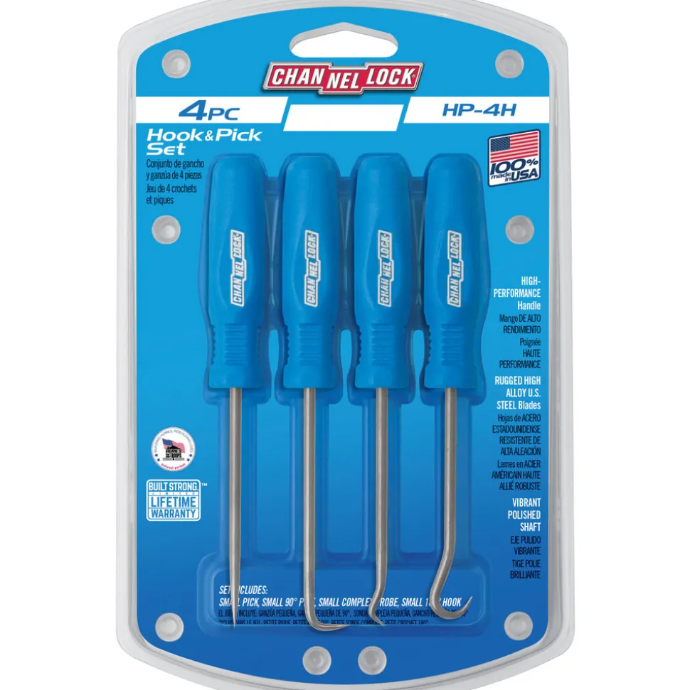 Scriber & Probe Sets: Set Type: Hook & Probe Set; Container Type: Clamshell; Material: Steel; Body Diameter: 3.0000