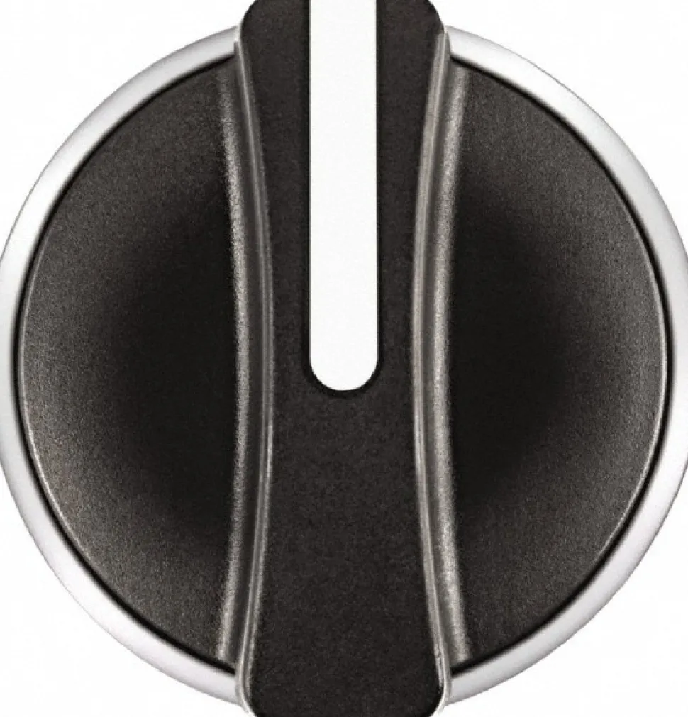 Selector Switch Only: 2 Positions, Maintained (MA), Black Knob