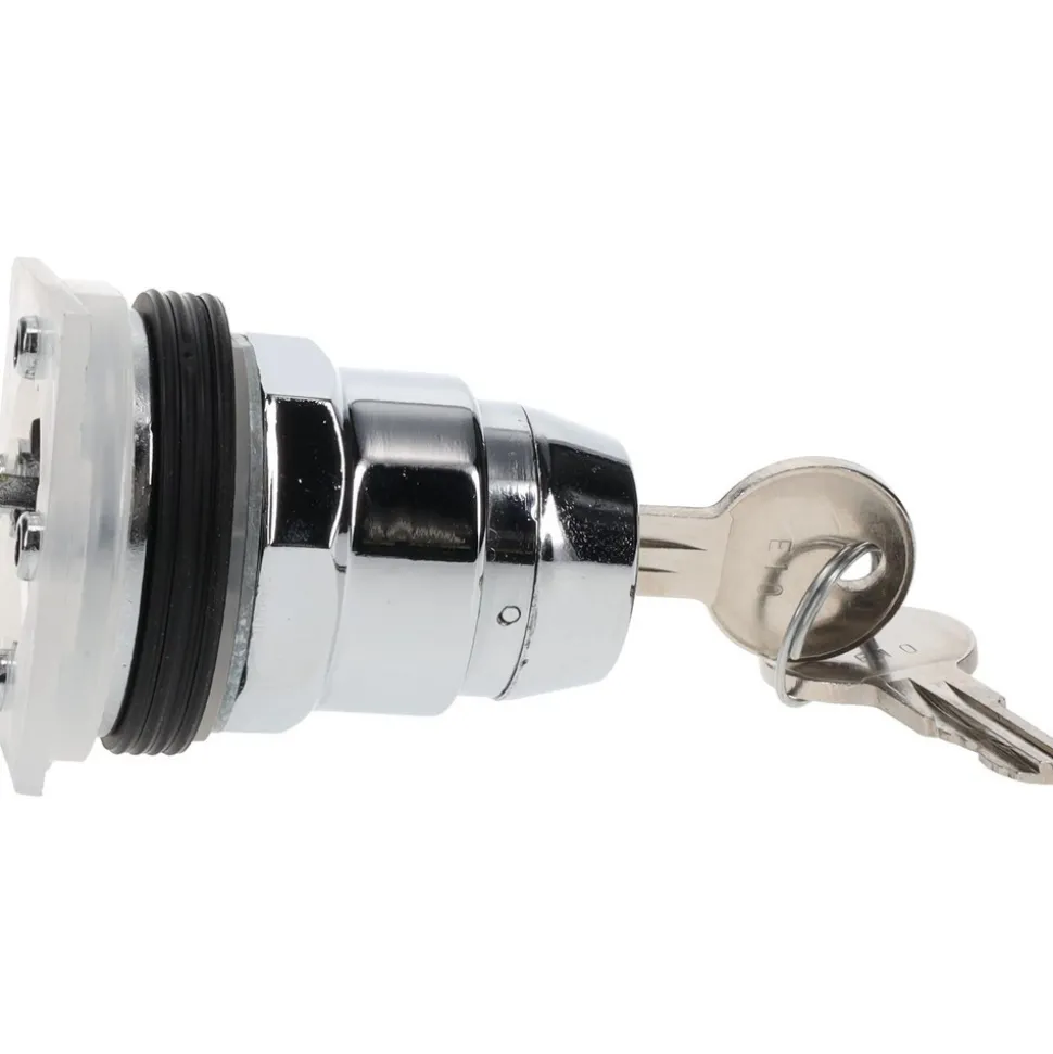Selector Switch Only: 4 Positions, Maintained (MA), 600V, Black Knob & Push Button