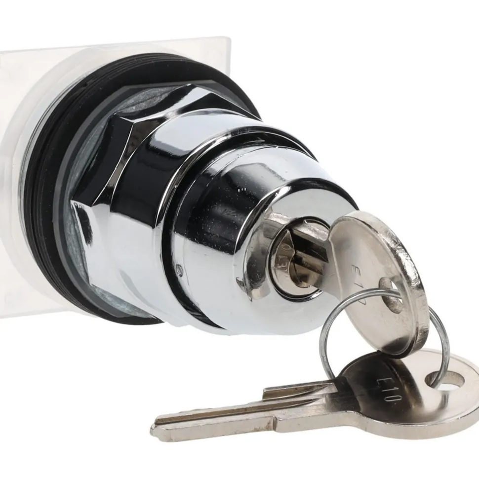 Selector Switch Only: 4 Positions, Maintained (MA), 600V, Black Knob & Push Button