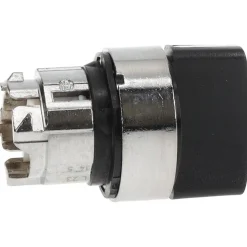 Selector Switch: 2 Positions, Maintained (MA), Black Handle