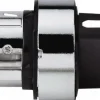 Selector Switch: 3 Positions, Momentary (MO), Black Handle