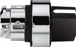 Selector Switch: 3 Positions, Momentary (MO), Black Handle