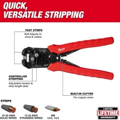 Self-Adjusting Wire Stripper & Cutter