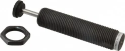 Self-Compensating Shock Absorber: 6.87 lb, 25.4 mm Stroke, 142.6 mm OAL, 6.3 mm Rod, 22.1 mm OD, 1-12