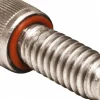Self-Sealing Socket Cap Head Socket Cap Screw: #10-32, 5/8" OAL, 18-8 Stainless Steel, Silicone O-Ring