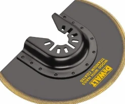 Semi-Circle Oscillating Tool Blade, Flush Cutting, Titanium Coated, For Use With Wood, Wood with Nails, Drywall