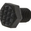 Serrated Tooth, 3/8-16, 1/2" Shank Length, 1/2" Thread Length, Black Oxide Finish, Hex Head, Adjustable Positioning Gripper