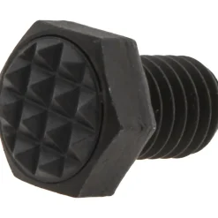 Serrated Tooth, 3/8-16, 1/2" Shank Length, 1/2" Thread Length, Black Oxide Finish, Hex Head, Adjustable Positioning Gripper