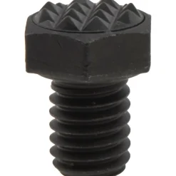 Serrated Tooth, 3/8-16, 1/2" Shank Length, 1/2" Thread Length, Black Oxide Finish, Hex Head, Adjustable Positioning Gripper