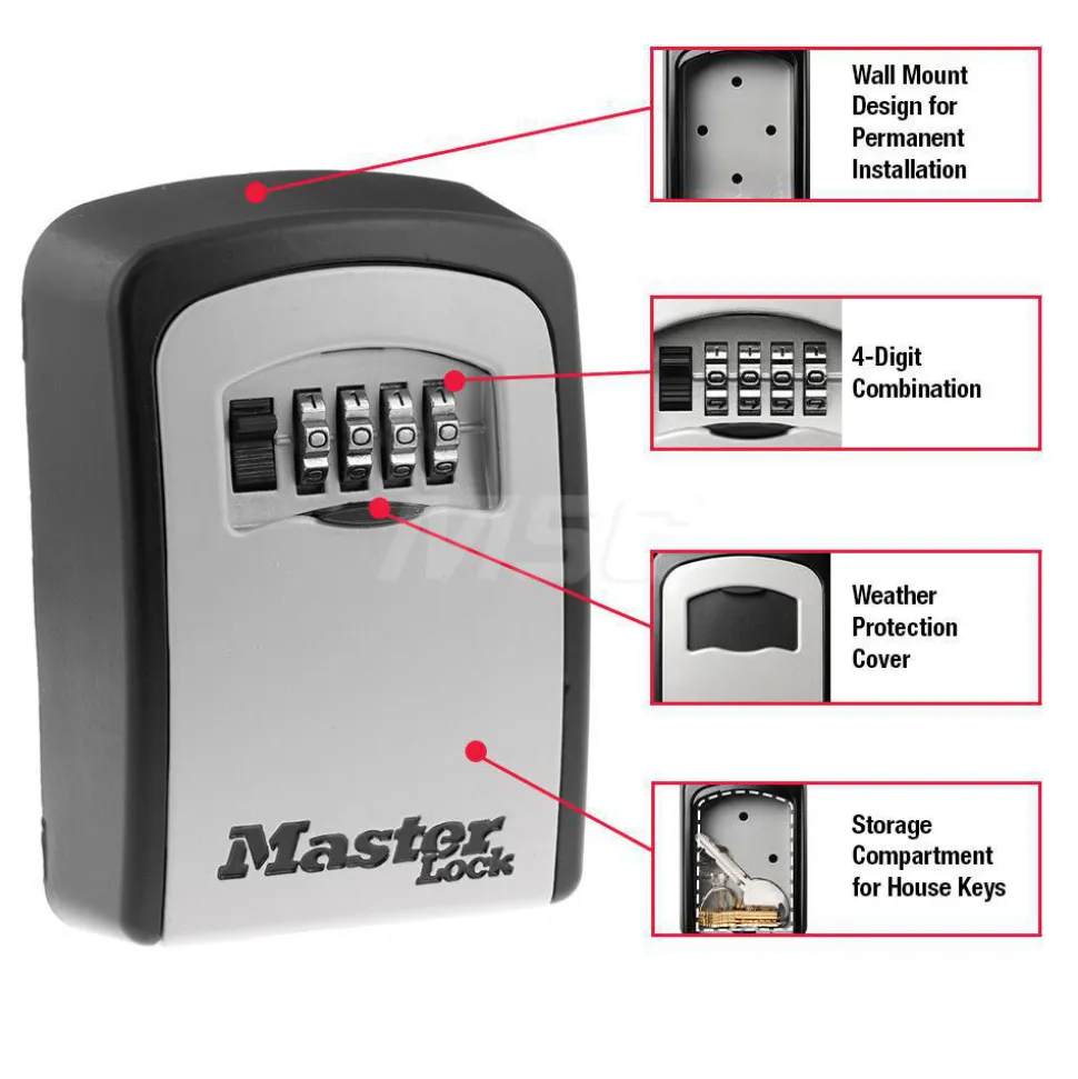 Set-Your-Own Combination Wall Mount Key Safe