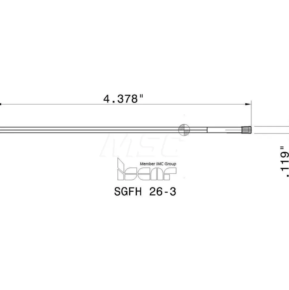 SGFH Double End Right Hand Indexable Cutoff Blade