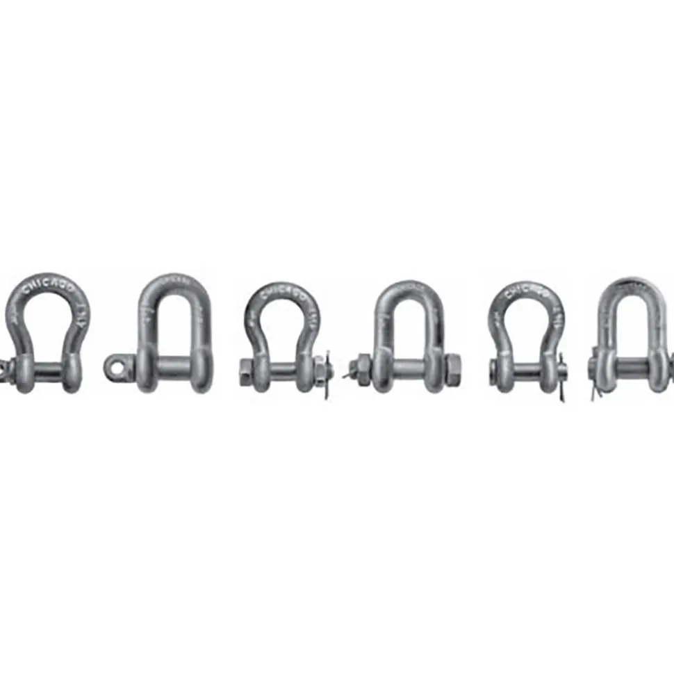 Shackles: Chain Size: 1.0000 in; Shackle Type: Anchor
