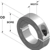 Shaft Collar: Clamp, 0.625" Bore Dia, 1-5/16" OD, Steel