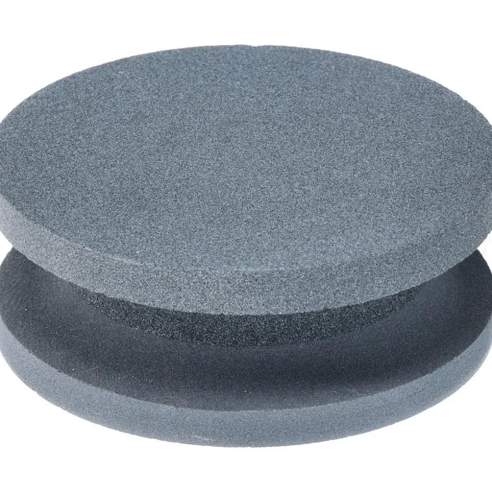 Sharpening Stone: 1-1/2'' Thick, Round, Silicon Carbide