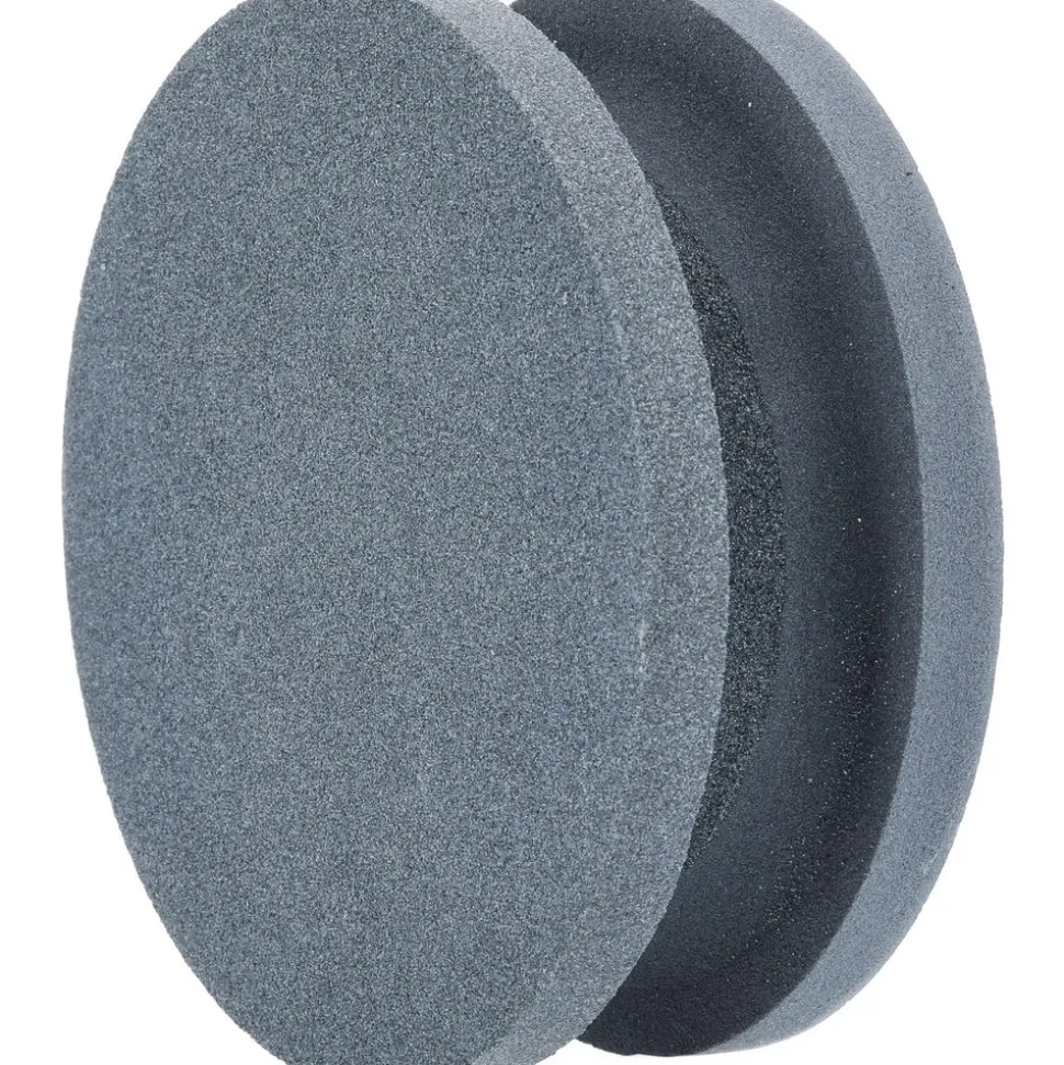 Sharpening Stone: 1-1/2'' Thick, Round, Silicon Carbide