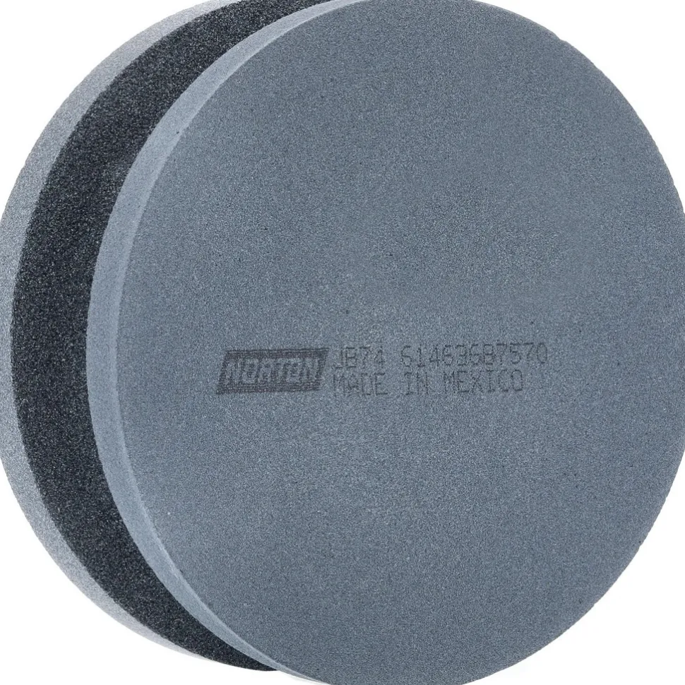 Sharpening Stone: 1-1/2'' Thick, Round, Silicon Carbide
