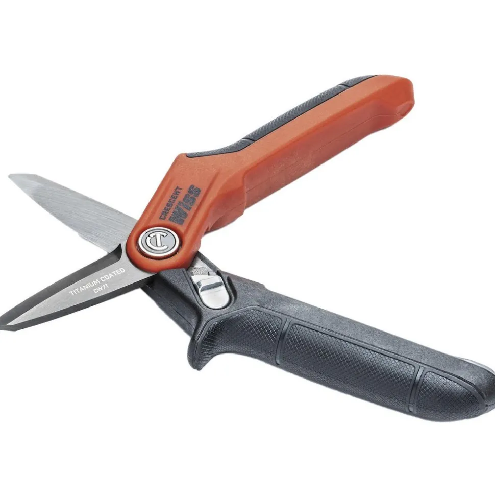 Shears: 7" OAL, 1-3/4" LOC, Stainless Steel Blades