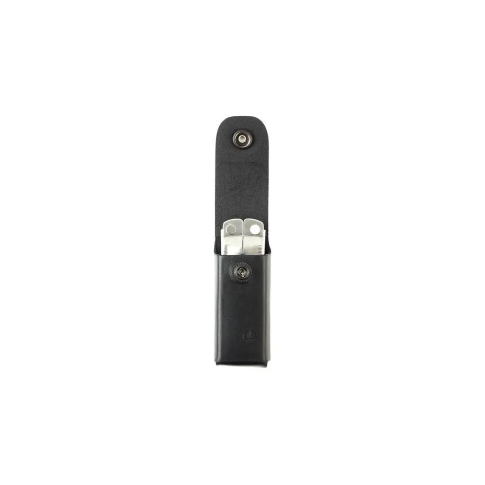 Sheath: 1 Pocket, Leather, Black
